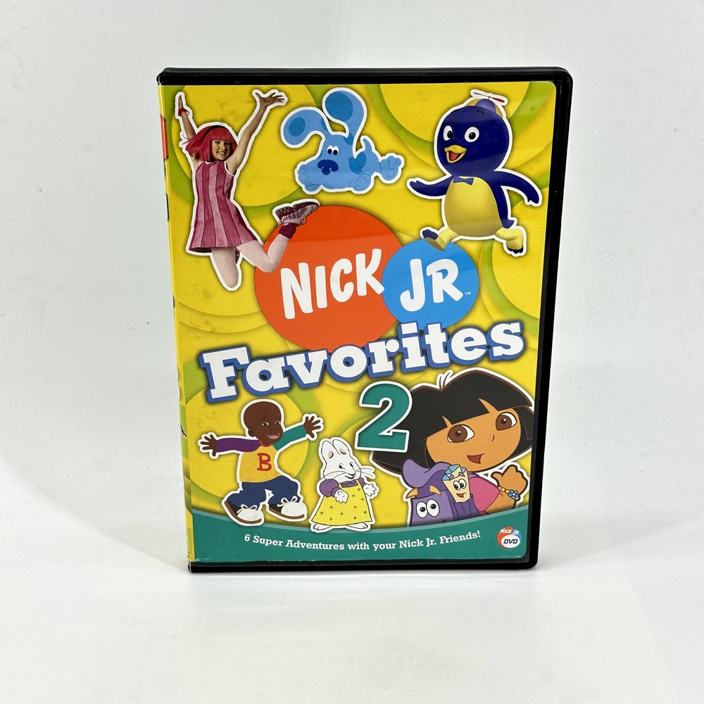 Nick Jr Favorites 2 DVD 6 Episodes Dora Blue's LazyTown Bill Max Backyardigans